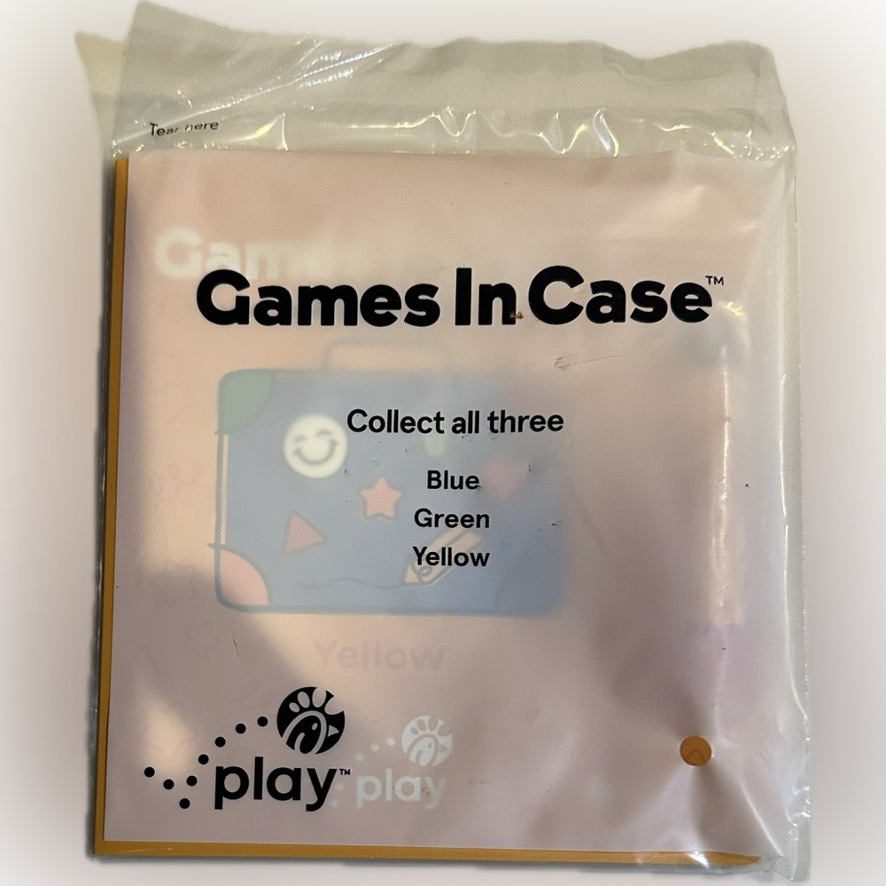 2025 CHICK FIL A GAMES IN A CASE YELLOW KIDS MEAL PROMO SEALED TRAVEL GO LEARN